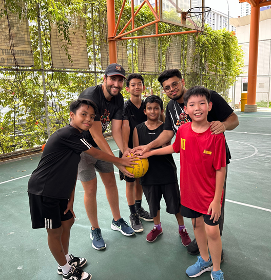 Players training at MGM Basketball Academy